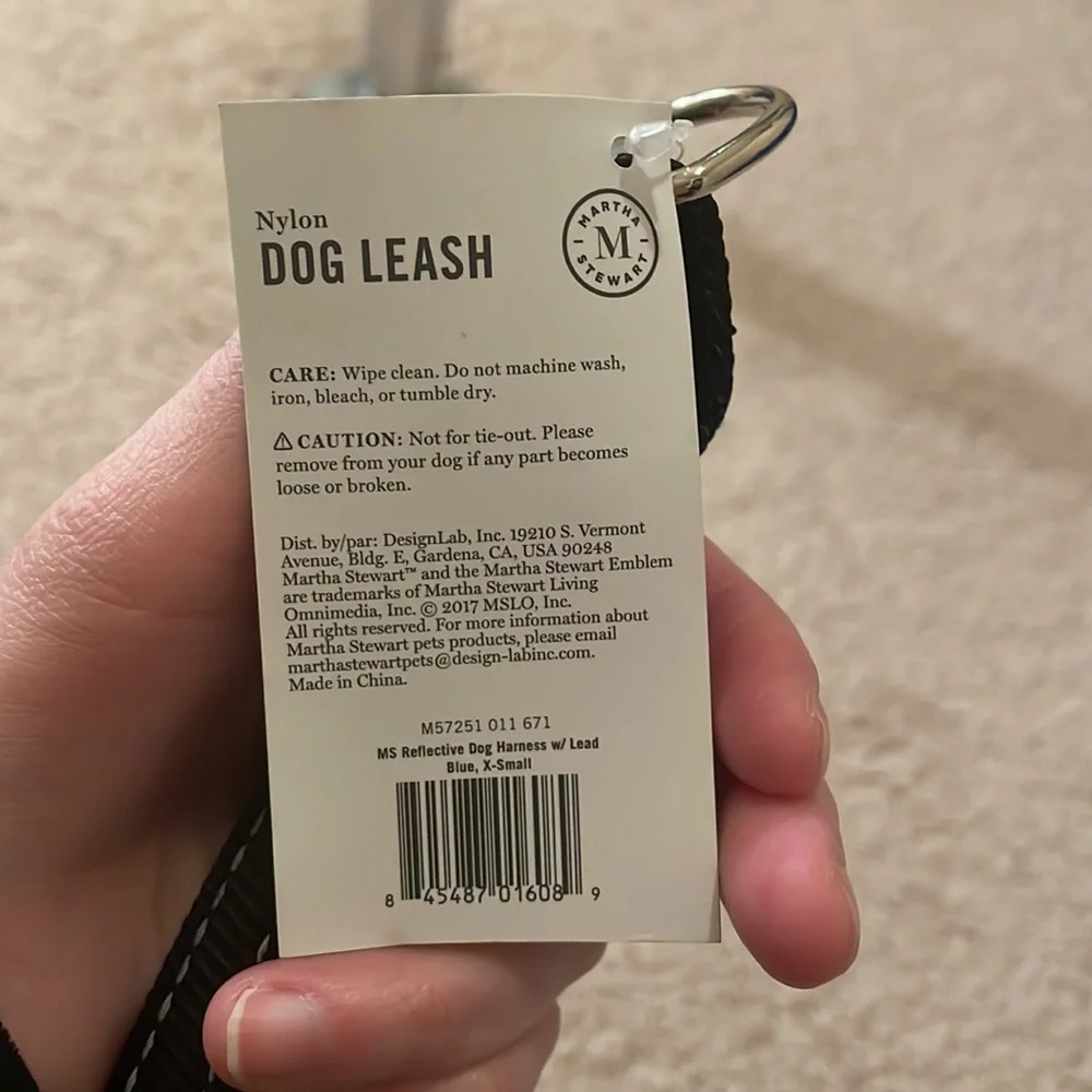 Dog Leash Black Martha Stewart